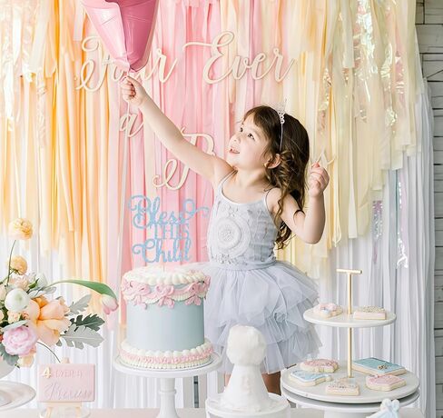 Bless This Child Cake Topper - Light Blue Glitter Chlid Christening Cake Decoration Supply - Smash Cake Topper for First Holy Communion Party/Baby Shower - Baptisim Cake Decor in Saudi Arabia