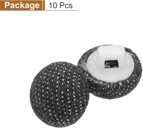 Harfington 10pcs 20l قماش قماش مغطى زر 12.5 مم 1/2 in Saudi Arabia