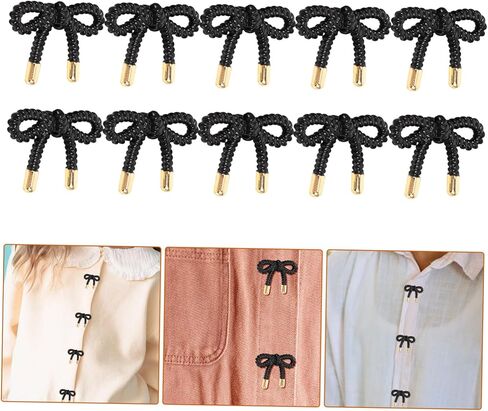 أزرار شكل القوس 10pcs للملابس الزخرفية السحابات لمعطف سترة وعباءة فريدة من نوعها ملحقات الخياطة DIY الضوء in Kuwait