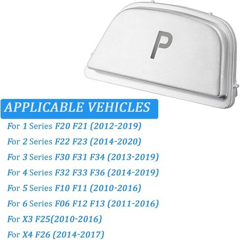 CHEYINGCHIDIY والعتاد التحول P زر ذراع السرعة وقوف السيارات P غطاء أزرار لسيارات BMW 1 2 3 4 5 7 سلسلة F30 F10 F11 F01 F02 X1 X2 X3 X4 (p) in Saudi Arabia