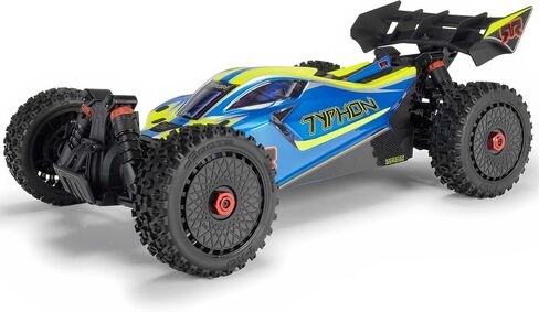 ARRMA RC CAR 1/8 TYPHON 4X4 RTR BUGGY ، أصفر (بطارية وشاحن غير مدرج) ، ARA4206V4T2 in Saudi Arabia