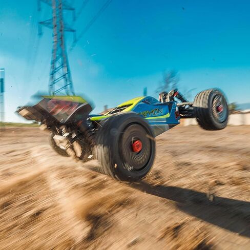 ARRMA RC CAR 1/8 TYPHON 4X4 RTR BUGGY ، أصفر (بطارية وشاحن غير مدرج) ، ARA4206V4T2 in Saudi Arabia