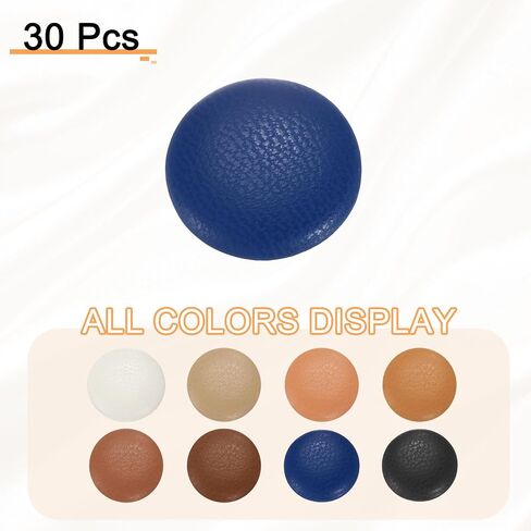 Harfington 30pcs Pu Leather Compertons 12.5mm (20L) قطره مستدير أزرار خياطة بديلة للملحقات DIY زخرفة الملابس ، بني ، بني in Saudi Arabia