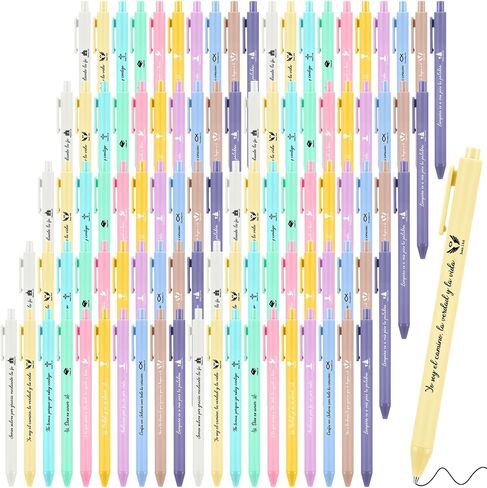 100 Pcs Spanish Bible Verse Ballpoint Pens Motivational Christian Pens with Inspirational Quote for Men Church Christian Pastor Gift(Boho) in Saudi Arabia