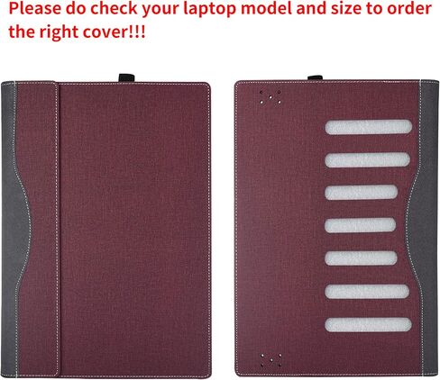 Laptop Case Cover for 16 inch Lenovo Yoga Pro 9i Gen 8 & Yoga Pro 16IRP8 [Do Check Model] Notebook Sleeve Computer Bag Protective PU Shell Accessories with Heat Dissipation Hole (red Wine) in Kuwait