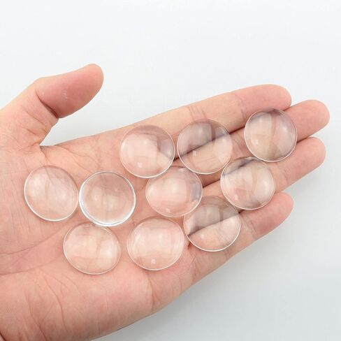 60pcs cabochons class class صافية 25 ملم مسطح الشفاف الدائري cabochons القبة الإكسسوارات DIY المجوهرات in Saudi Arabia