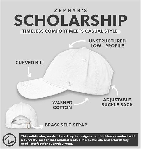 Zephyr Men's Standard Adjustable Scholarship Hat Secondary Color in Saudi Arabia