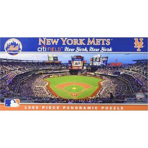 MasterPieces 1000 Piece Sports Jigsaw Puzzle - MLB New York Mets Center View Panoramic - 13"x39"
