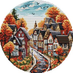 ITSTITCH Stamped Cross Stitch Kits - Full Set of Embroidery for Beginners or Adults,14 CT 2 Strands DIY Peony Patterns Counted Arts Craft 31×38 cm