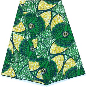 African Fabric 6 Yards Anakra Print Polyester Kente Wax Ethnic Pattern (B31)