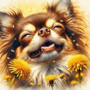 Anuver Dog Diamond Art Kits for Adults, 5D DIY Diamond Painting Kits for Beginners, Full Drill Diamond Painting Kits for Home Wall Decor, 12x12 Inch