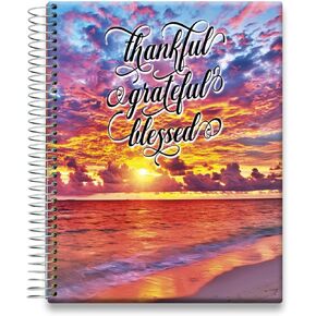 Tools4Wisdom Planner 2025-2026 - 15 Month Incl June 2025-2026 Calendar - 8.5x11 Inch Hardcover - Daily Weekly and Monthly - A5J6 - Warm Sunset wQuote