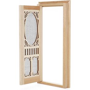 Odoria 1/12 Miniature Hollow Door Dollhouse Furniture Accessories