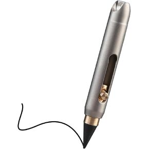 Infinity Forever Pencil,Titanium Keychain Pocket Pen Retractable Mini Writing Tool No Sharpening Everlasting Graphite Pencil for Sketch Drawing Writing & Gift(With 2Pcs Nibs, Pen Case and Keychain)
