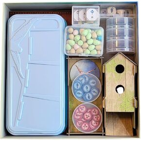 PRODUCT80 BitsBins Organizer for Wingspan Base Game, Organizes Tokens Easily and Fits in Game Box, Board Game Accessories for Components of Wingspan