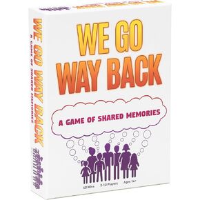 We Go Way Back – Board Games for Adults – Family Games – Party Games - Game Night – Give Clues, Cues, and Codes - Best Friend Game – Do You Know Your Family and Friends