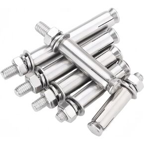 M10 x 80 mm External Hex Expansion Bolts Screws Sleeve Anchors, 304 Stainless Steel, 4Pcs in Saudi Arabia