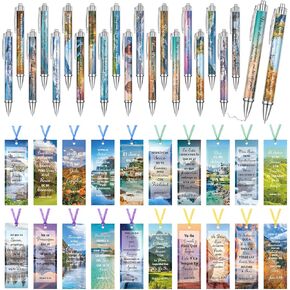 40 Pieces Spanish Christian Gifts Bulk Christian Verses Bookmarks Bible Verse Ballpoint Regalos Cristianos En Español Religious Pen Gift Para Mujer Women Men Church