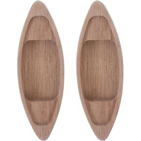Zerodeko 2PCS Unfinished Wood Boat, Wooden Boats, Unfinished Paintable Canoe, Boat for Home, Bathroom, Office Decor, DIY Craft