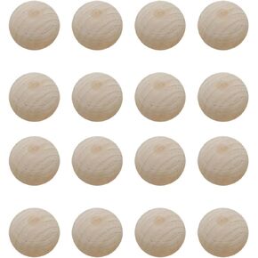 100 Pcs Wooden Split Balls Half Round Wood Beads Unfinished 1/2 Wooden Beads Wooden Hemisphere Small Wood Half Spheres 25mm