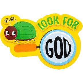 4 1/2" x 3 1/4" Zoom in VBS Look for God Magnet Craft Kit - Makes 12, Vacation Bible School Supplies
