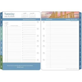 FranklinCovey - Leadership Two Page Per Day Ring-Bound Planner (Classic, Jul 2025 - Jun 2026)