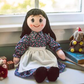 THE QUEEN'S TREASURES 18 Inch Doll & Accessories, Little House on The Prairie 18 Inch Rag Doll, Sized to Be Compatible for Use with American Girl Dolls