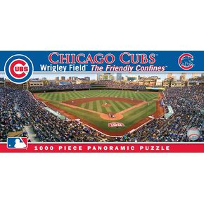 MasterPieces MLB Chicago Cubs Stadium Panoramic Jigsaw Puzzle, Wrigley Field, The Friendly Confines, 1000 Pieces