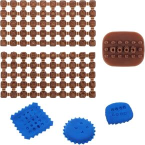 3Pcs Letter Stamps Set for Clay, Alphabet Number Stamps Tools for Fondant, Cookie, Pottery, Reusable Letter Number Stamp for DIY, Handmade Crafts, Pottery Making, Alphabet Numeral Polymer Clay Tools