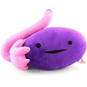 I Heart Guts Ovary Plush - OVA Achiever! - 10" Ovarian Cancer IVF Gift Stuffed Toy