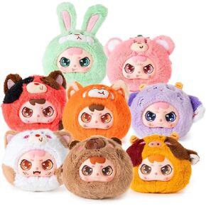 Tuantuanzai Plush Blind Box， Plush Figure Toys Keychain & Bag Charm Birthday Gifts