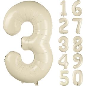 40 inch Orange Number Balloon Giant Foil Helium Balloons for 1st Birthday Party Decorations