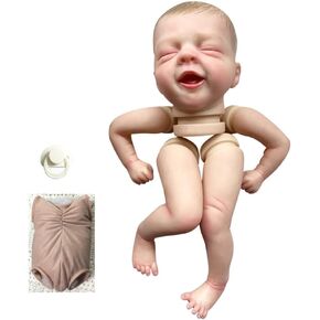 Reborn Kit 11inch Already Painted Doll Kit with Painted Hair Cloth Body Hand-Details Painting with Visible Venis