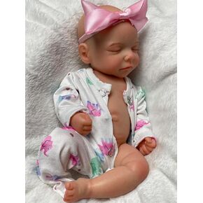 10inch Full Body Silicone Reborn Baby Doll, Real Life Handmade Painted Silicone Dolls Anatomically Correct Girl Dolls