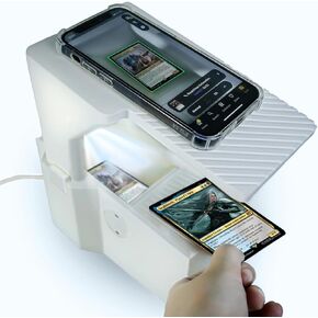 Scanstand for Standard Size Trading Cards - Effortlessly Scan MTG Cards with ManaBox and Magic TCG Trading Card Scanner, Quick Price Checks, Exclusively for ManaBox Users - White