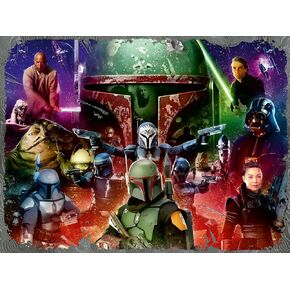 Ravensburger Star Wars - Boba Fett: Bounty Hunter 1500 Piece Jigsaw Puzzle | Unique Piece Design | Softclick Technology | Ideal Gift for Puzzle Enthusiasts