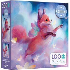 Ceaco - Glitter - Butterfox - 100 Piece Jigsaw Puzzle