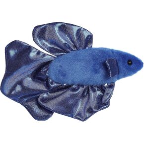 Aurora® Adorable Mini Flopsie™ Finley Betta Fish™ Stuffed Animal - Mini Companions Ready for Playful Adventures - for Kids All Ages, Toddlers, Adults, and Families - Blue 8 Inches