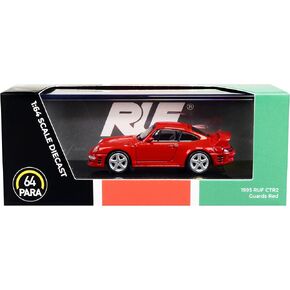 1995 RUF CTR2 Guards Red 1/64 Diecast Model Car by Paragon Models PA-55374