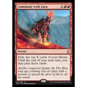 Magic The Gathering - Commune with Lava (131/264) - Dragons of Tarkir