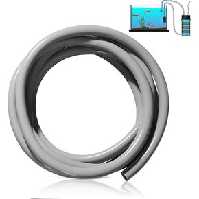 Nuanchu 12/16mm 1/2" ID Aquarium Tubing 3 Meter/10 ft Flexible PVC Tubing Gray Plastic Aquarium Hose Fish Tank Air Hose for Aquatic Canister Filter System, Garden, Pond, Terrarium, Water Cooling
