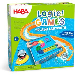 HABA Logic! Games: Milo's Waterpark - Splash Labyrinth Dexterity Maze Game