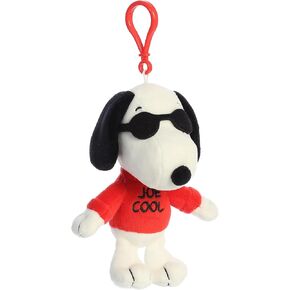 Aurora® Adorable Peanuts® Joe Cool Clip-On Stuffed Animal - Officially Licensed Toys for All Snoopy Fans - Nostalgic Gift for Adults and Birthday Celebrations - White 5 Inches