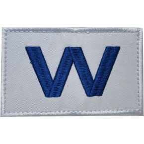 TrendyLuz Chicago W Win Banner Flag Embroidered Hook & Loop Patch