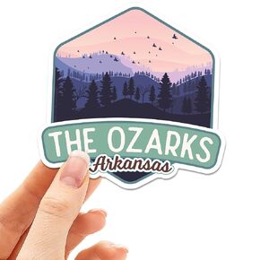 Arkansas Ozarks Sticker, Cute Southern Stickers for Hydroflask, Midwest Ozark Mountains