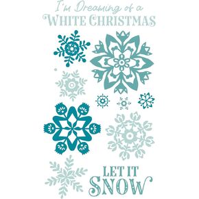 Sizzix Clear Stamps Set White Christmas by Catherine Pooler