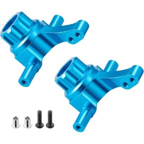 RC Aluminum Front Steering Knuckle Carrier Blocks Front Knuckle Arm Steering Cup Set Compatible with Tamiya TT02 1/10 RC On Road Touring Car Upgrade Parts