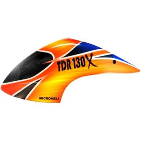 MICROHELI Airbrush Fiberglass Fire Attack TDR Canopy - Blade 130X in Saudi Arabia