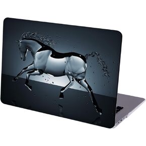Compatible with MacBook Pro 16-inch Hard Protective Shell Cace with Keyboard Cover (A2485, M1 Pro Max / A2780 M2, 2021/2023 Release) - Water Splash Horse - MC8510