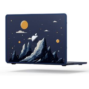 Compatible for MacBook Air 13.6 inch Case M3 M2 2024-2022 Release Model A3113 A2681, Imaginative Patterns Hard Shell Case Cover for MacBook Air M2 13 inch Case, Midnight, Sunrise